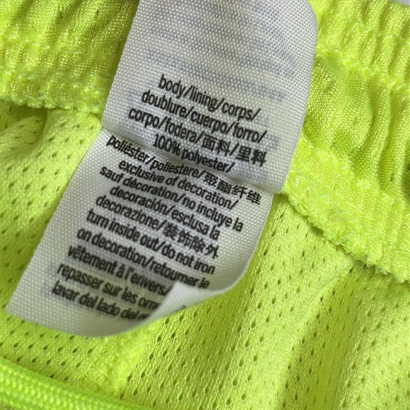 PINK Victoria’s Secret Neon Yellow Shorts Womens Size XSmall Sporty Loose Comfy - Picture 6 of 10